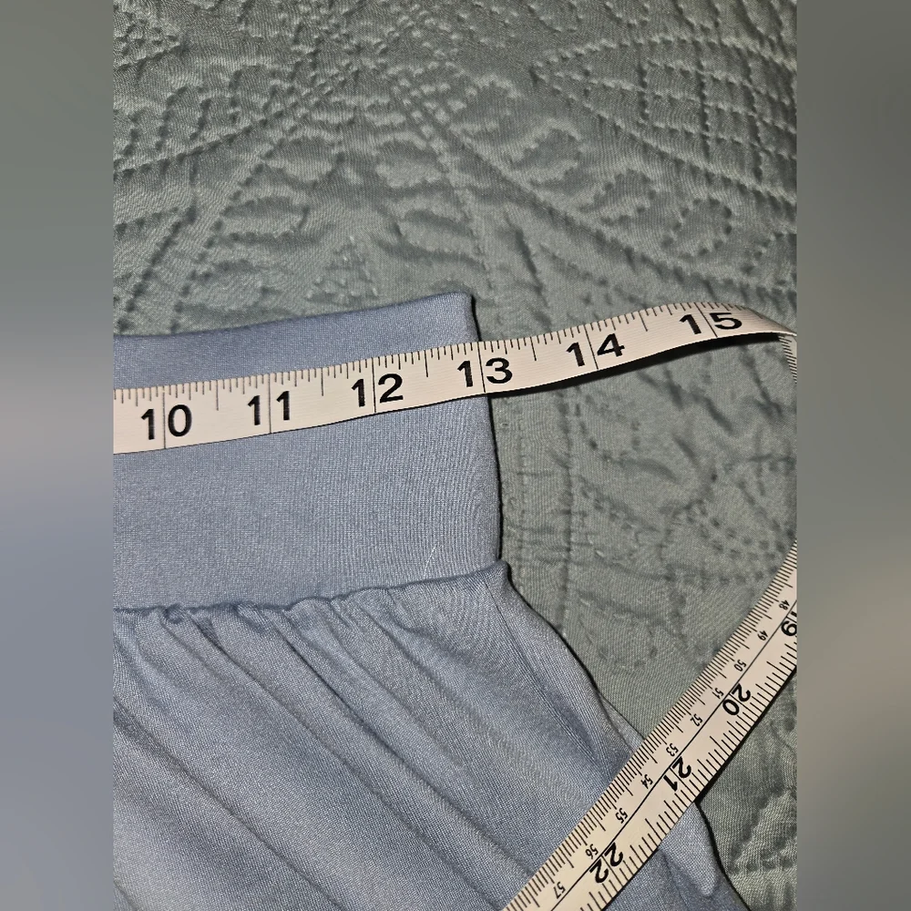 Dexire Women's sz M Blue Wide Leg Pant Set - Picture 8 of 14